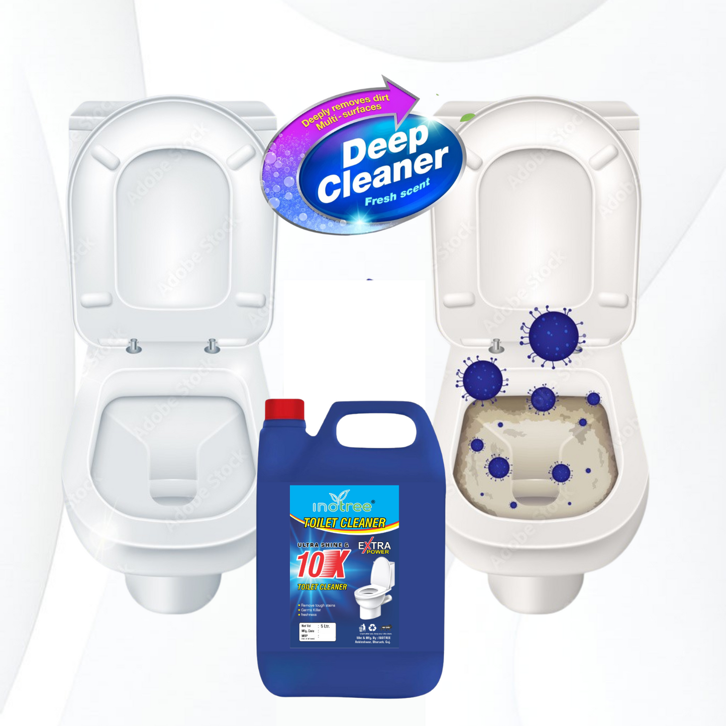 Inotree Power Plus Original Liquid Toilet Cleaner 5 LTR