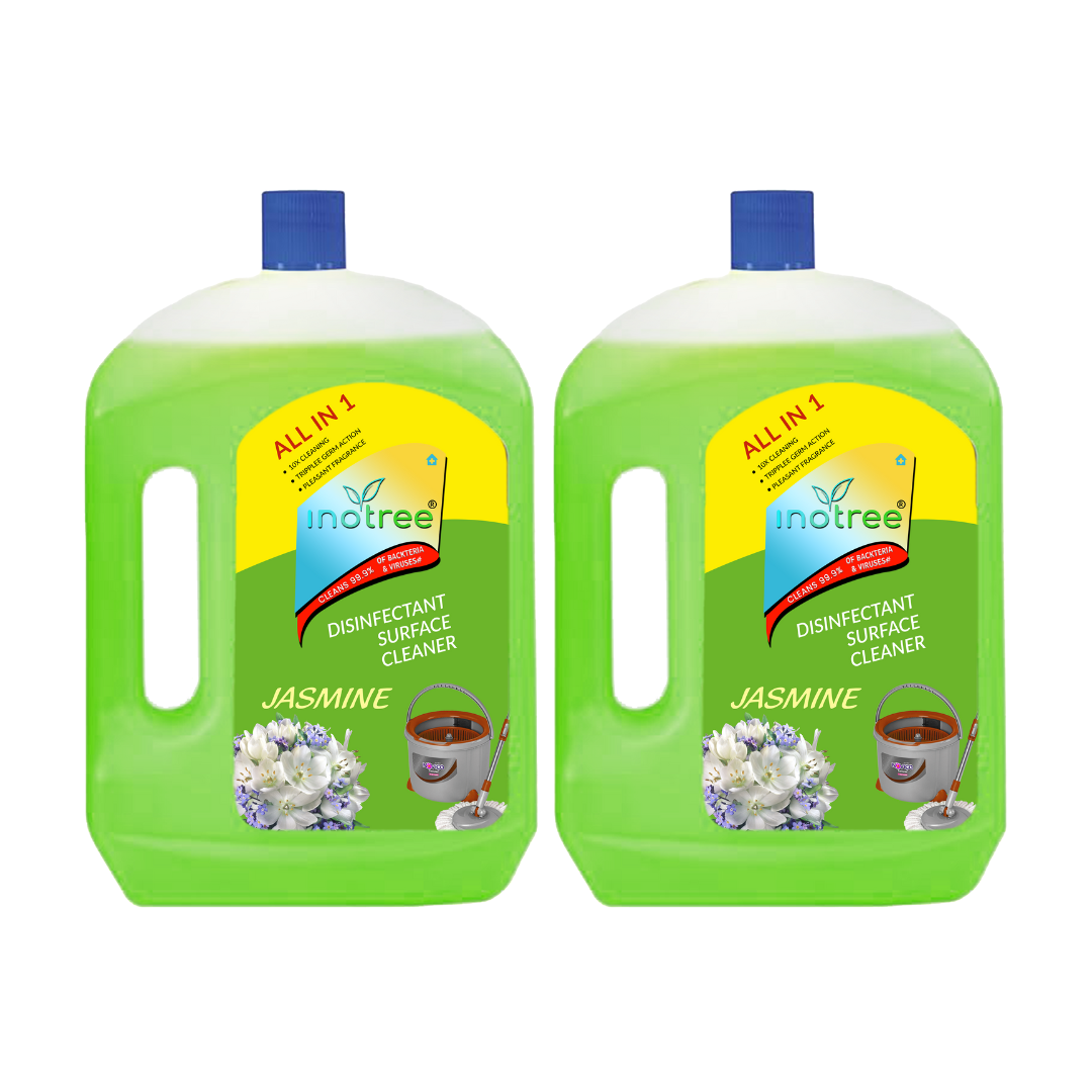Disinfectant Surface & Floor Cleaner Liquid Refill Pack, Jasmine - 1 Ltr | Suitable for All Floor Cleaner Mops