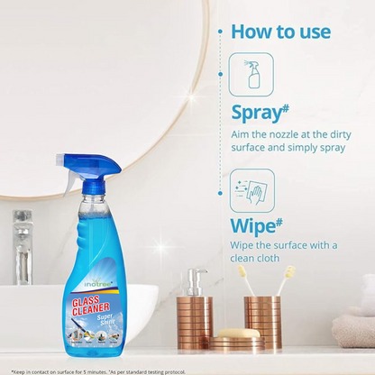 Glass Cleaner All Purpose  Cleans Glass,Mirror,Kitchen,Wood & Over 159 objects  500ML+500ML