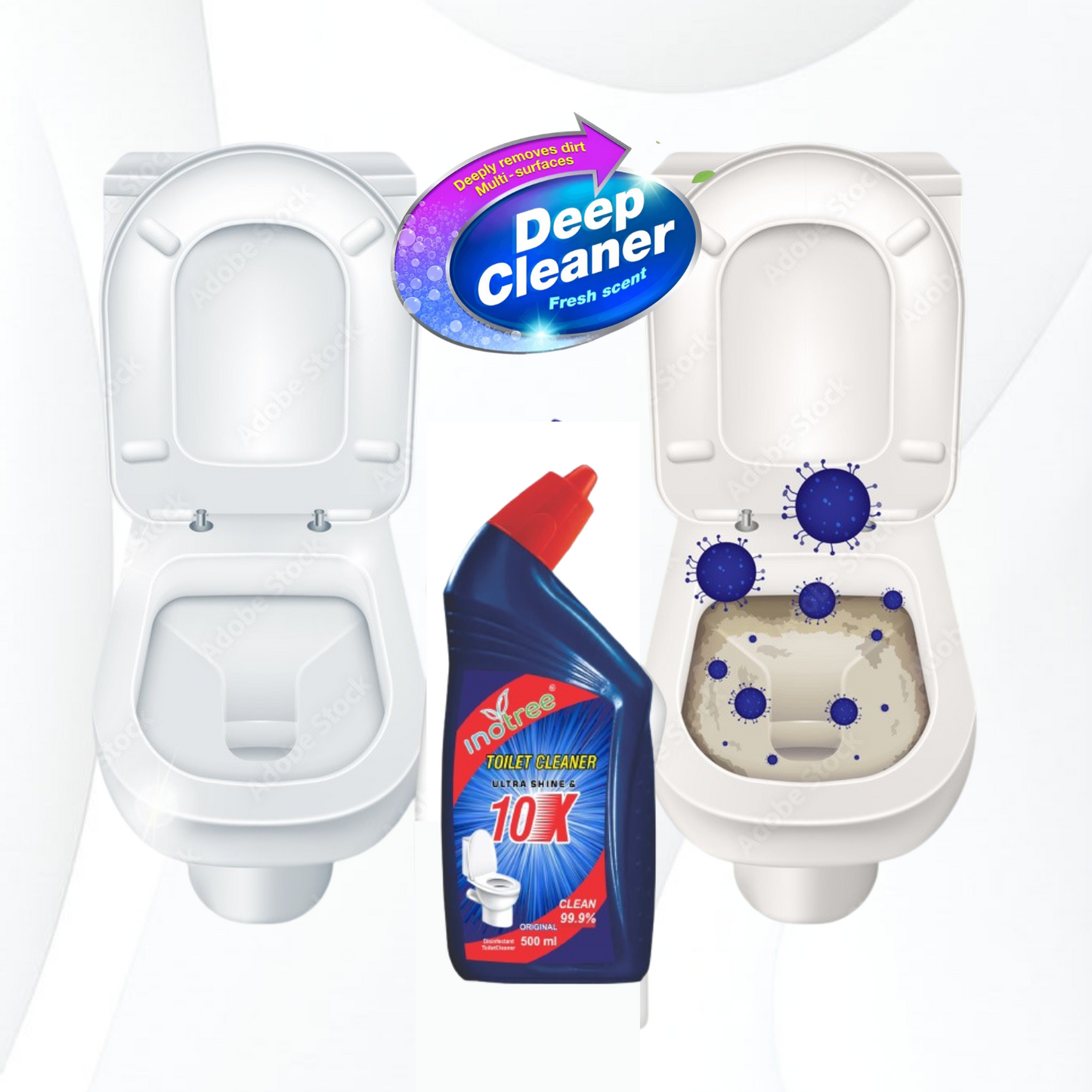 Power Plus Original Liquid Toilet Cleaner Packing  500 Ml
