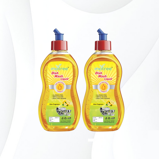 Lemon Dish Wash Gel For Cleansing Stains, Oil, Grease And Bacteria Dish Cleaning Gel 500ML*2