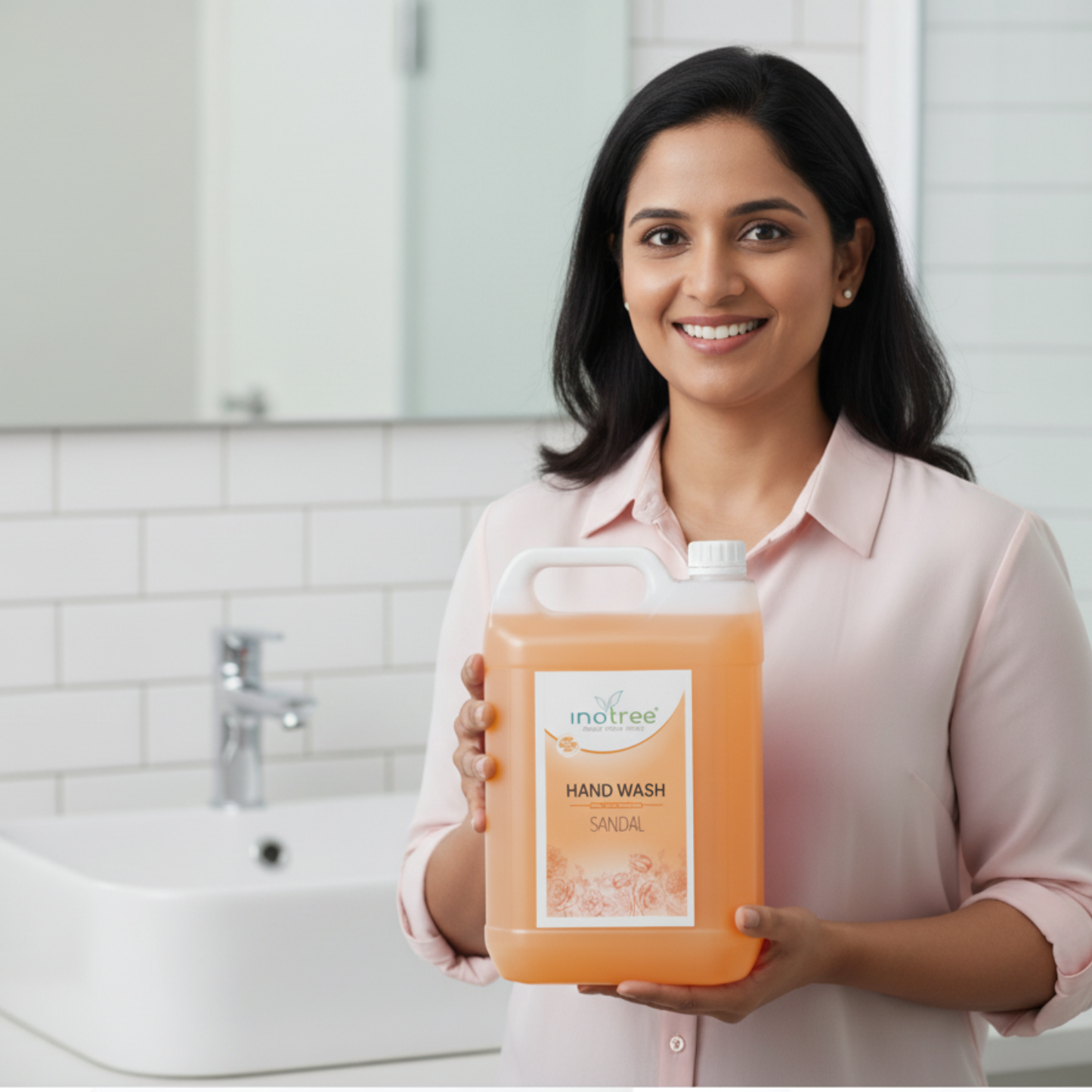 Sandal Liquid Handwash , Protect from 99.9%  Germs Hand Wash Can 5 Liter