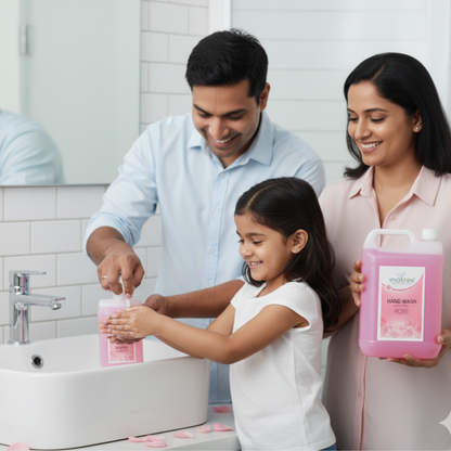 Rose Liquid Handwash Refill, Protect from 99.9% Germs Hand Wash Can 5 Liter