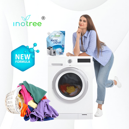 Inotree Matic Detergent Liquid New Formulation Top Load & Front Load Liquid  2*2.5 Liter