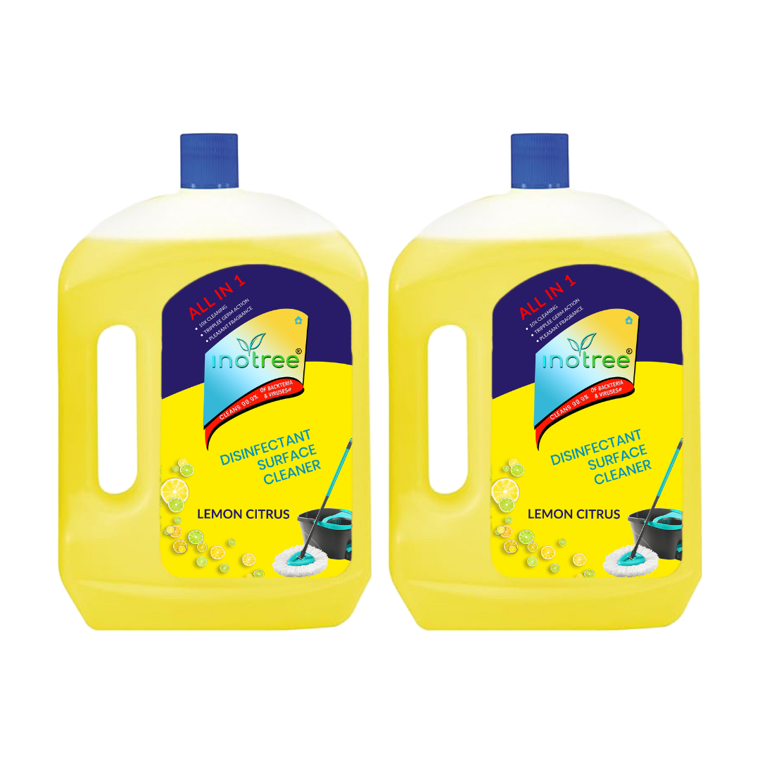 Disinfectant Surface & Floor Cleaner Liquid Refill Pack, Citrus - 1 Ltr | Suitable for All Floor Cleaner Mops